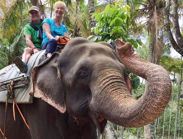 Guest Ramon with his wife enjoying at Periyar Tiger Reserve Forest