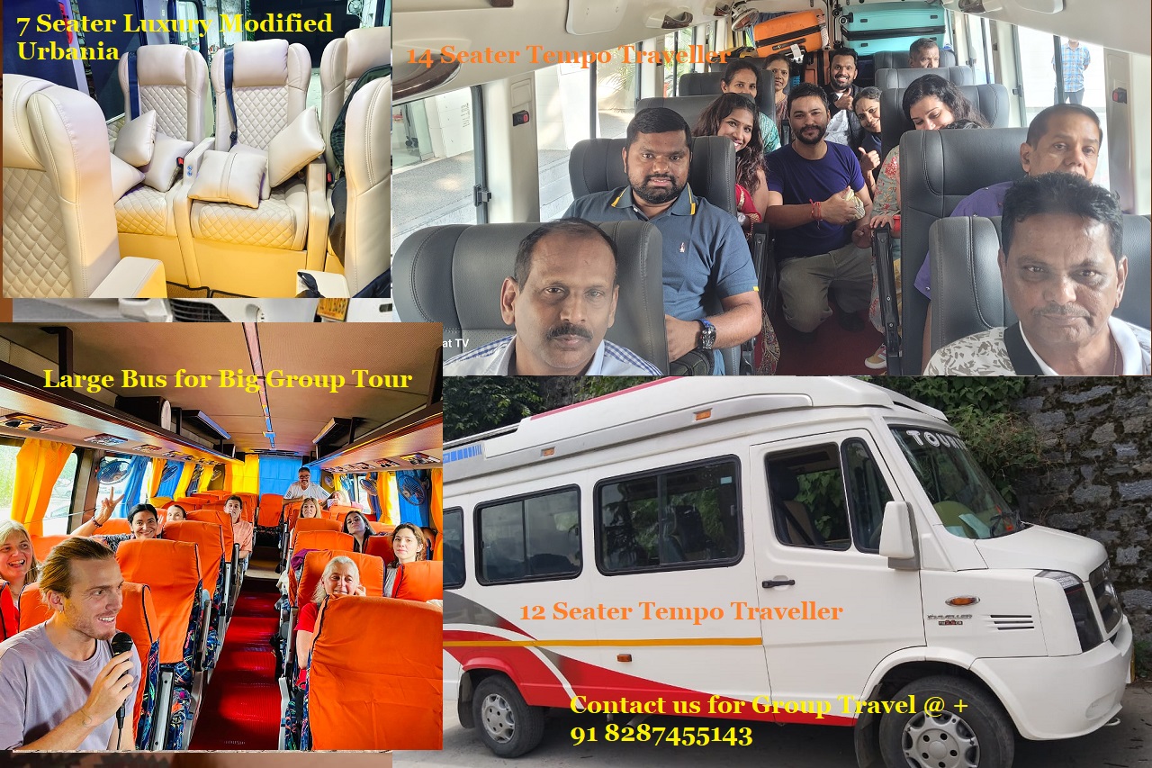 7 to 26 Seater Tempo Traveller and Mini Bus for India tour