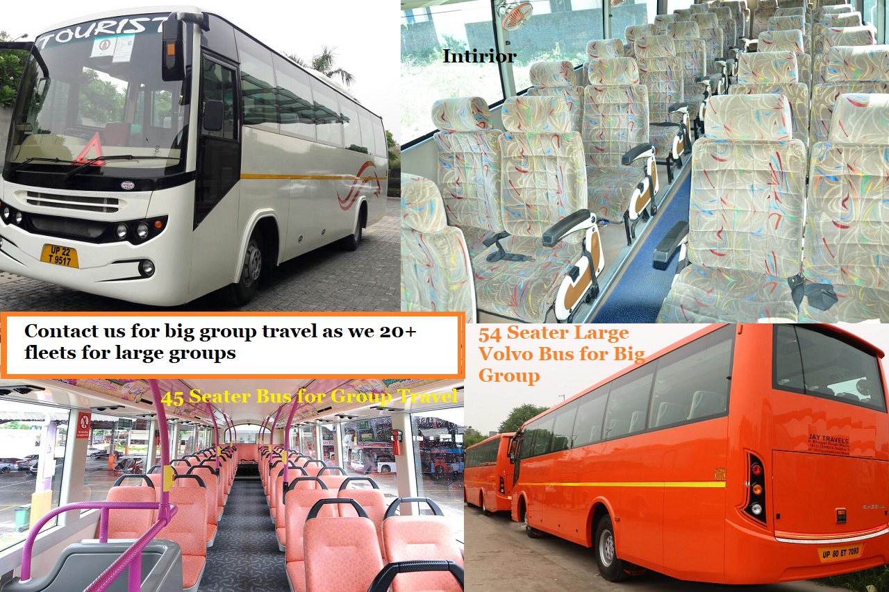Large Bus on Rent For Group travel to India