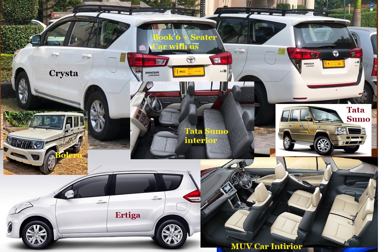 Vehicle for 1 to 6 person for Chardham tour